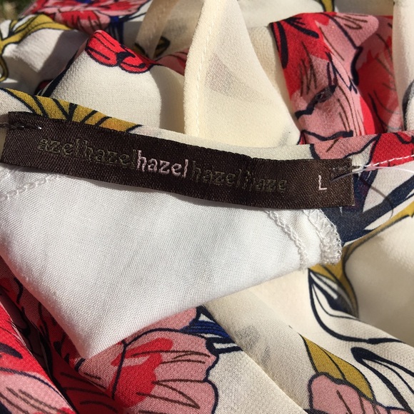 Azel Hazel size large Floral Flow Dress - Picture 6 of 8